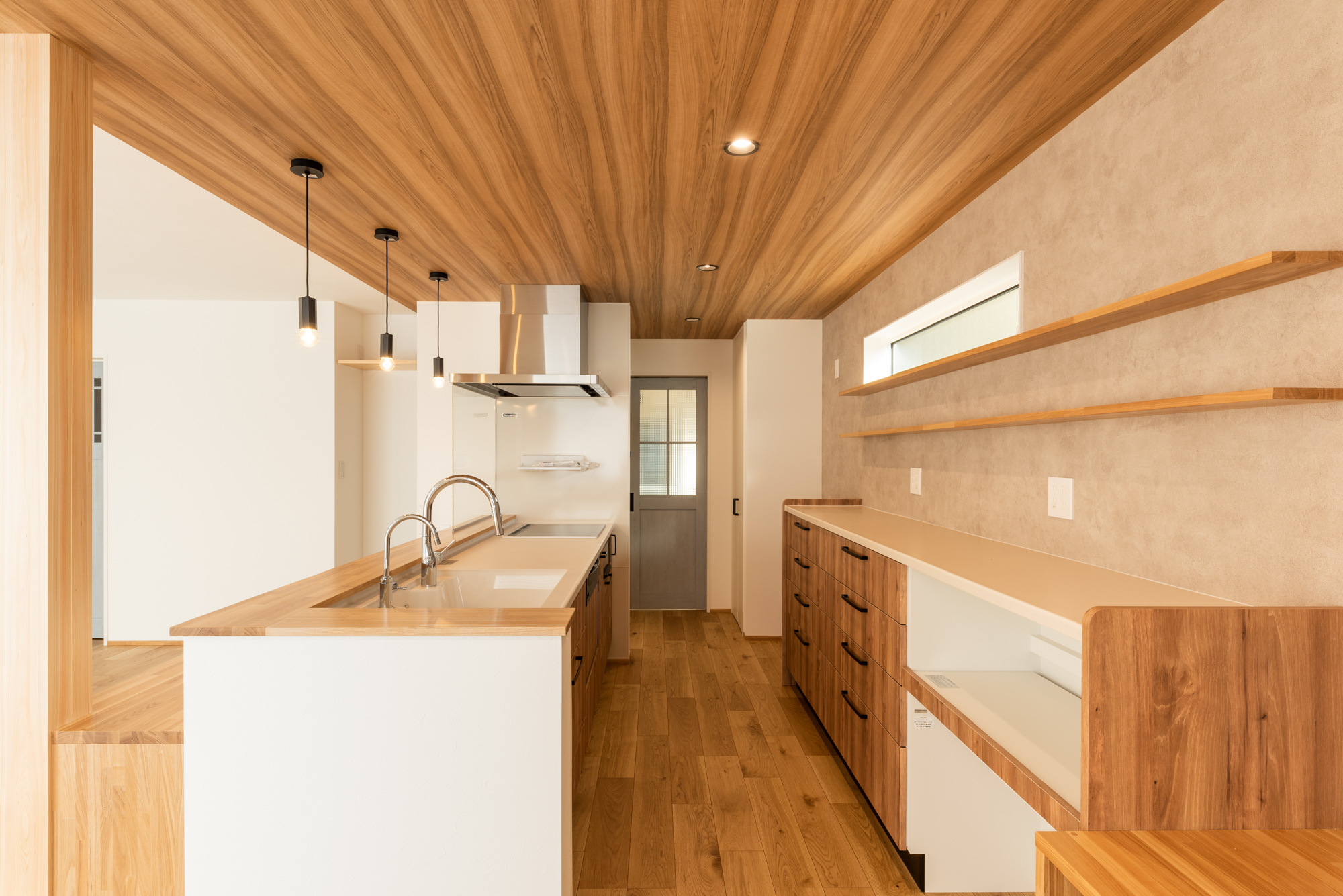 カフェ風キッチン ナチュラルでかわいい家｜新築施工事例｜JAホーム｜(株)JA建設エナジー[石川県]
